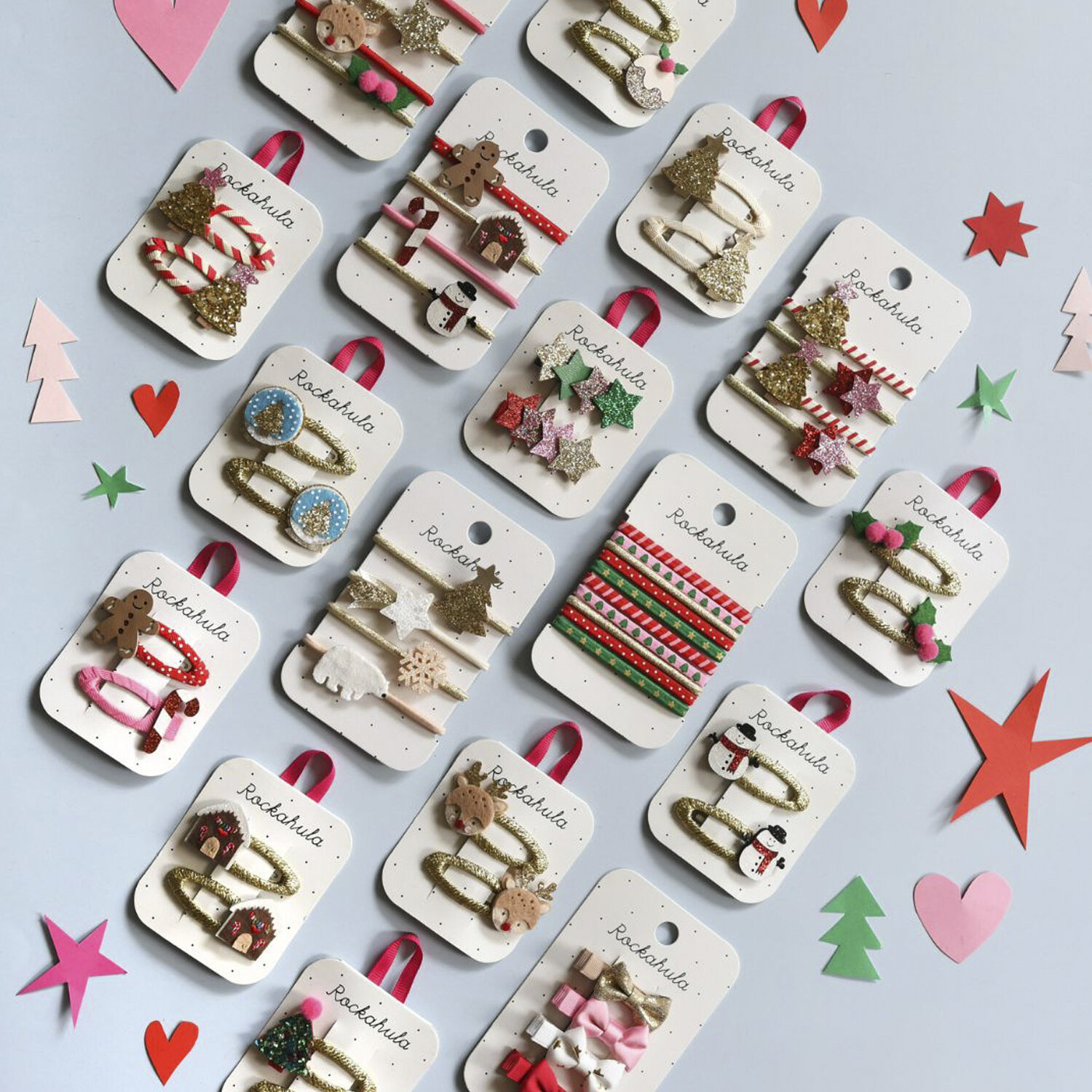 North Pole Christmas Tree Clips 4 Nordpol Weihnachtsbaum Haarspangen – Bild 2