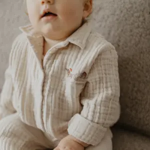 Pyjama Set Dackel "Cappuccino" aus Musselin – Bild 5