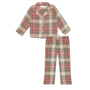 Pyjama Set "Red & Green" aus Flanell – Bild 2