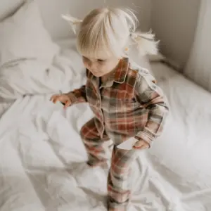 Pyjama Set "Red & Green" aus Flanell – Bild 5