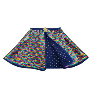 Regenbogen Pailletten Cape von Rockahula – Bild 5