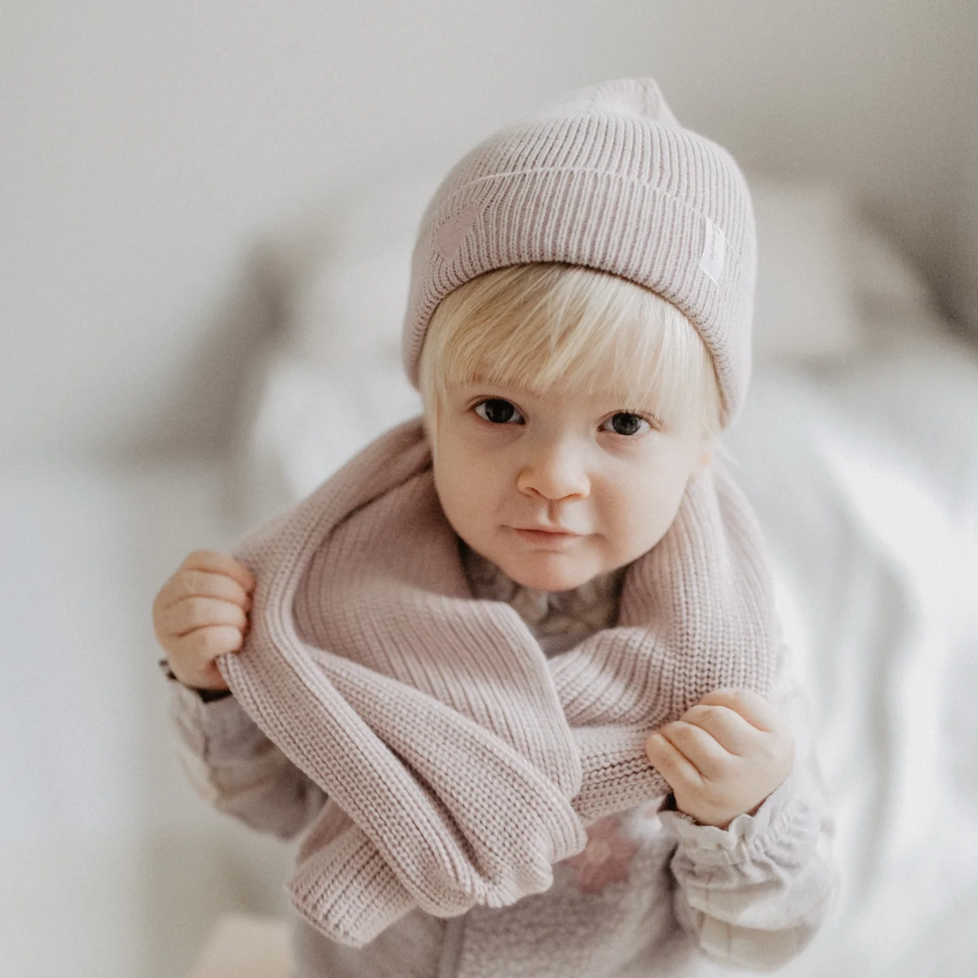 Strickschal_Lavender 3 Strickschal "Lavender" von leevje – Bild 3