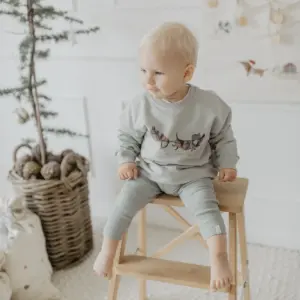 Unisex Oversized Sweatshirt Dackel "Christmas is coming" – Bild 3