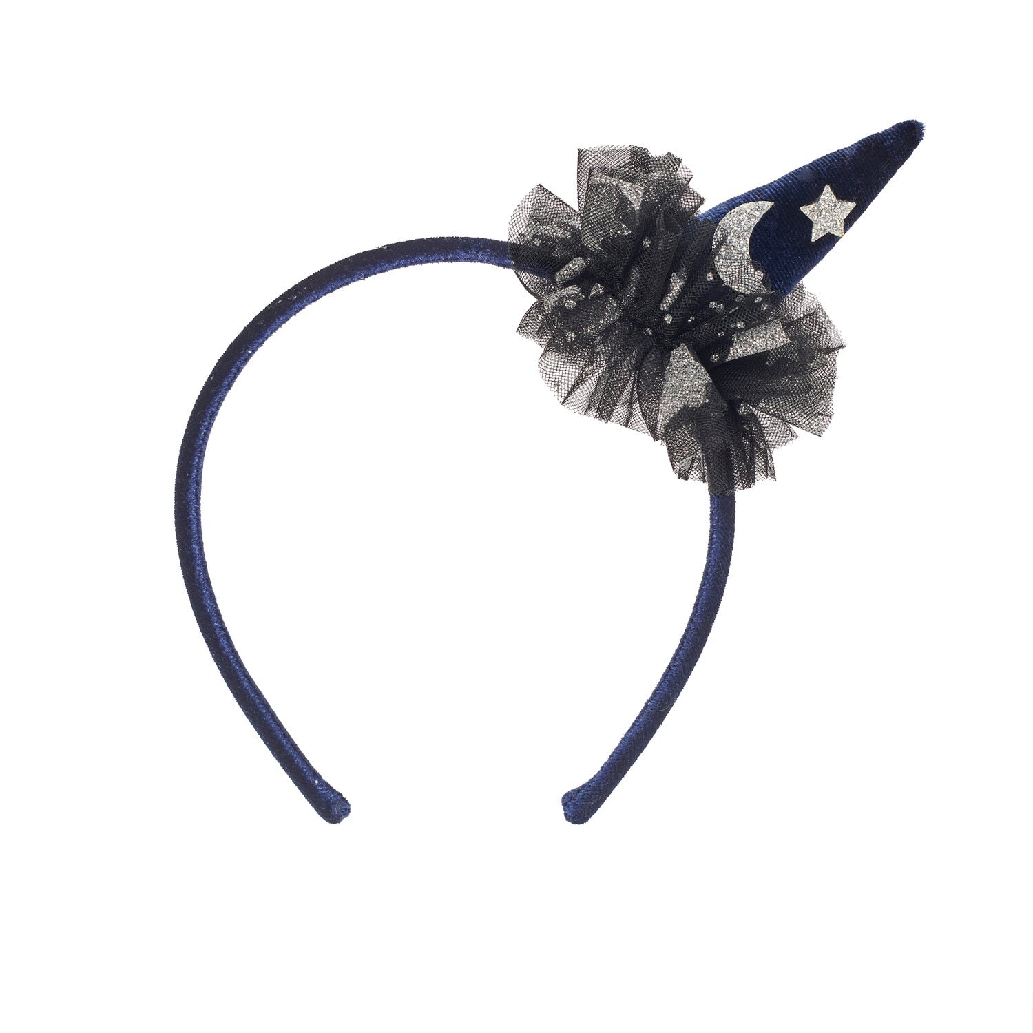 Velvet Witches Hat Headband Samt Hexenhut Haarreif – Bild 1