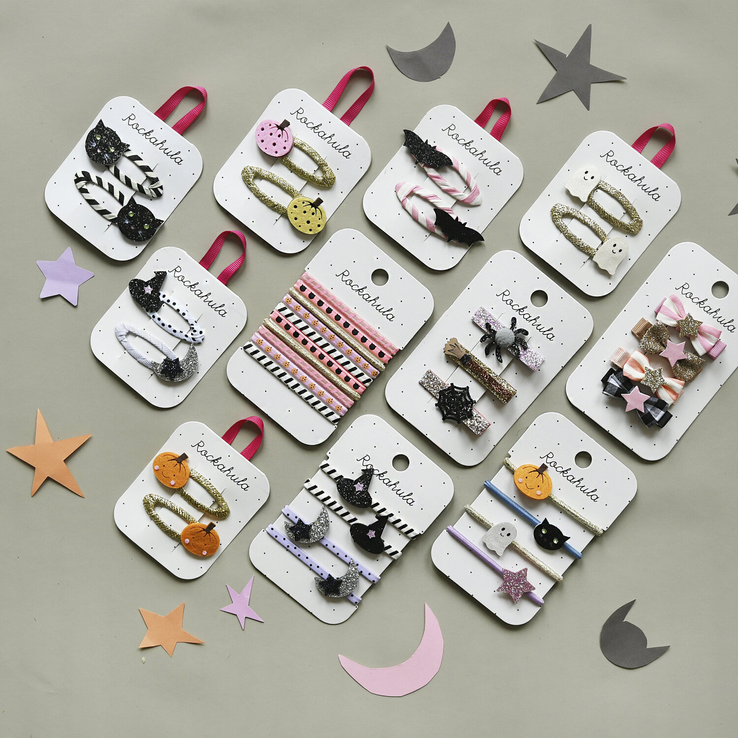 Witching Hour Glitter Clips 4 Mystische Glitzer Tüll Haarspangen – Bild 2