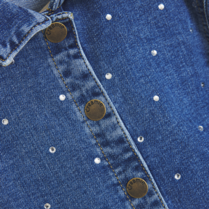 Jacket Denim Rhinestones, Blue Denim (Blue) von Creamie – Bild 4