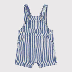 Kurze Latzhose (Crepuscule / Marshmallow) von Petit Bateau