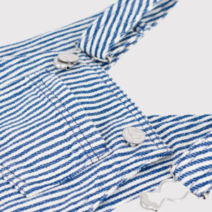 Kurze Latzhose (Crepuscule / Marshmallow) von Petit Bateau – Bild 4