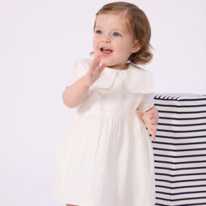 Kleid & Bloomer Hose (Marshmallow) von Petit Bateau – Bild 4