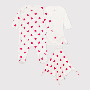 Oberteil, Body & Kuscheltuch (Variante 1) von Petit Bateau