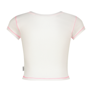 T-Shirt Basic-Crop Rib Tee, Real White von Vingino – Bild 3