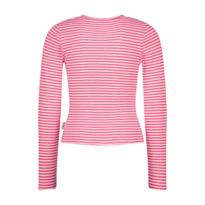T-Shirt Basic stripe top, Neon Pink von Vingino – Bild 3