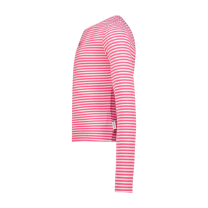T-Shirt Basic stripe top, Neon Pink von Vingino – Bild 2