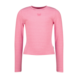T-Shirt Basic stripe top, Neon Pink von Vingino