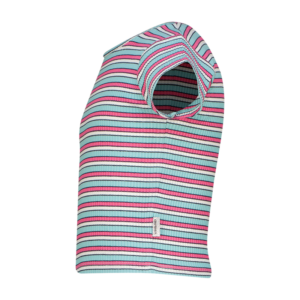 T-Shirt Basic rib crop striped tee, Aqua blue von Vingino – Bild 2