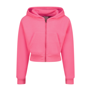 Hoodie Basic-Ziphoody Terry, Neon Pink von Vingino