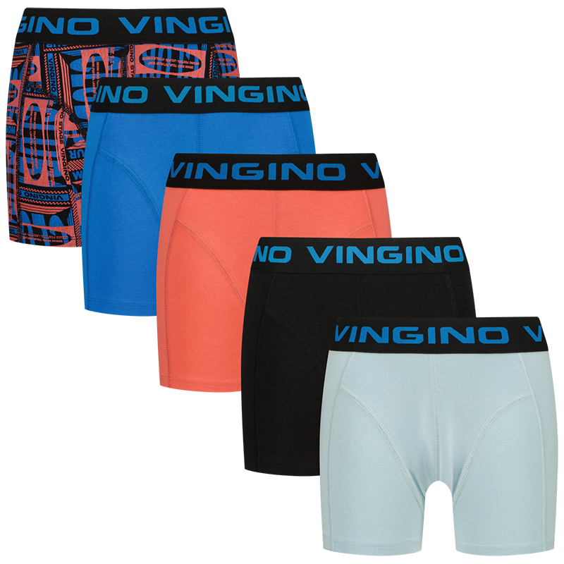 U252KB725014_B-251- Cool 5-pack_Rich Blue_FRONT Boxer Shorts B-251-Cool von Vingino (5er Packung, Rich Blue) – Bild 1