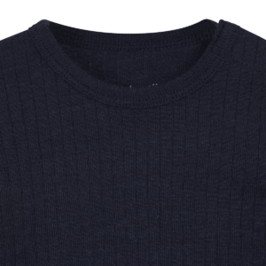 HCBirki Pointelle Body Long sleeved (More navy), Wolle / Seide – Ansicht 3