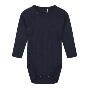 HCBilli Pointelle Body Crossover (More navy), Wolle / Seide