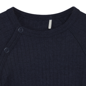 HCBilli Pointelle Body Crossover (More navy), Wolle / Seide – Bild 3