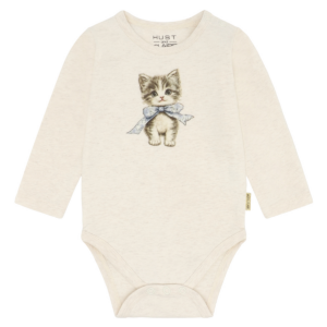 HCBritt Bow Kitten Longsleeved Body (Whisper Melange)