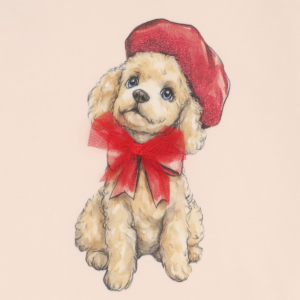 HCAlma Poodle T-Shirt mit Print (Quartz) – Ansicht 2