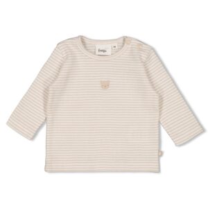 Geripptes Longsleeve Ringel - Honey Bear (Sand)
