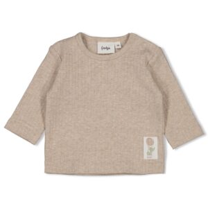 Gerippte Longsleeve Elephant (Taupe Melange)