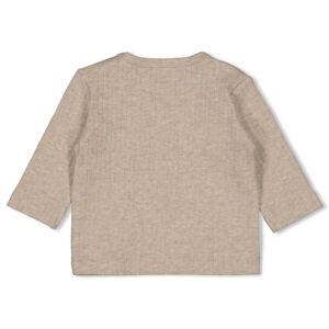Gerippte Longsleeve Elephant (Taupe Melange) – Bild 2