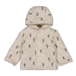 Wendejacke mit Kapuze AOP - Sea Sweeties (Natur Melange)