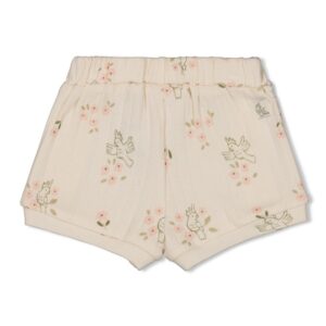 Gerippte Shorts Pointelle AOP - Let Your Dreams Blossom (Natur) – Bild 2