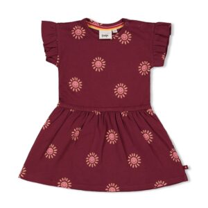 Kleid AOP - Salsa Sunset (Bordeaux)