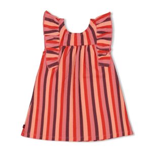 Kleid Ringel Seersucker - Salsa Sunset (Lachs) – Bild 2