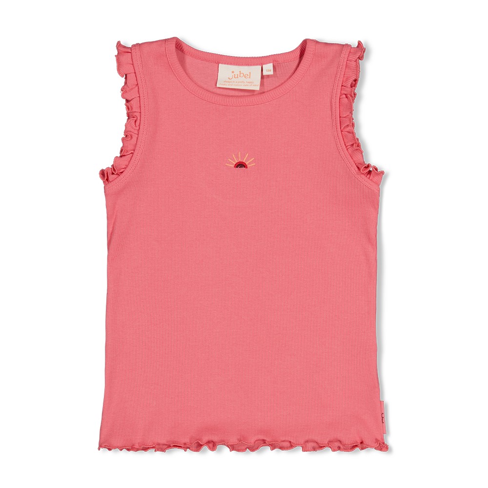 S26J2_91700438_150_1 Geripptes Singlet Salsa Sunset (Rosa) – Bild 1