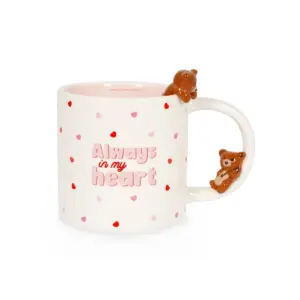 Tasse aus Steinzeug "Too cute to handle" (Teddy) – Bild 2