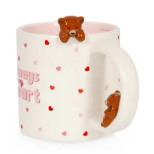Tasse aus Steinzeug "Too cute to handle" (Teddy) – Bild 8