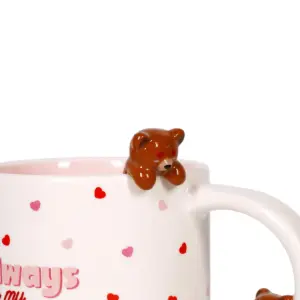 Tasse aus Steinzeug "Too cute to handle" (Teddy) – Bild 6