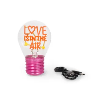 Deko Tischlampe in Glühbirnenform "Love is in the Air" – Bild 5
