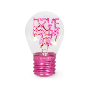 Deko Tischlampe in Glühbirnenform "Love is in the Air" – Bild 3