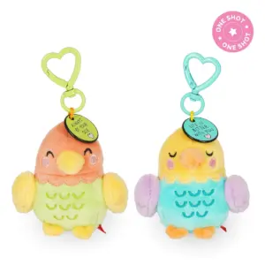 Schlüsselanhänger mit Plüschtieren "Super Soft!" Tiny, Love Birds (2er-Set)