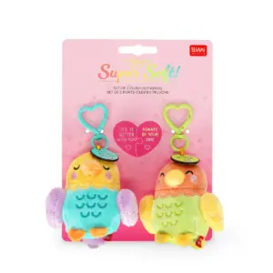 Schlüsselanhänger mit Plüschtieren "Super Soft!" Tiny, Love Birds (2er-Set) – Bild 6
