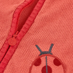 Strickjacke mit abnehmbarer Kapuze (Geranie) von Boboli – Ansicht 4