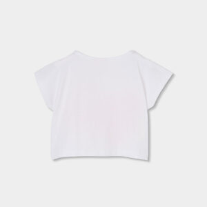 T-Shirt mit kurzen Ärmeln (weiss) von Boboli – Bild 2