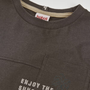 T-Shirt (braun) von Boboli – Bild 4