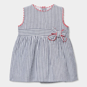 Popelin Kleid (gestreift) von Boboli