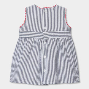Popelin Kleid (gestreift) von Boboli – Ansicht 2