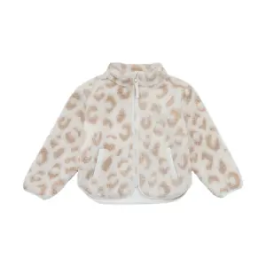 Mini-Me Leopard Print Teddy Jacke für Kinder – Bild 2