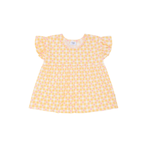 HCAlma Flower Check T-Shirt Short sleeved (Nectar)