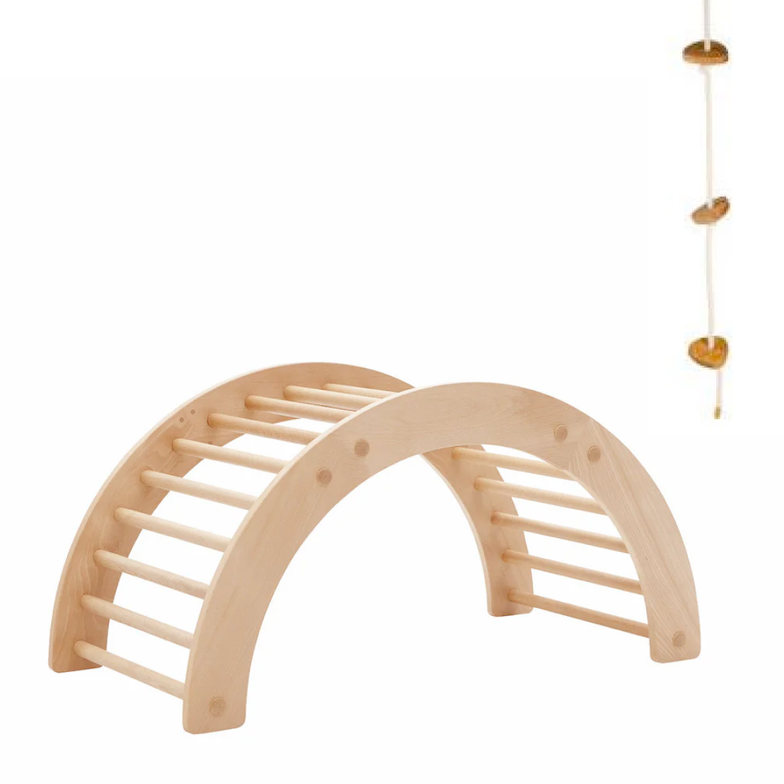 Kletterbogen_MIka_Set Indoor Kletterset mit Kletterbogen & Seil – MIKA & LEON – Bild 1