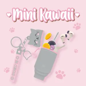 Mini Kawaii Münztasche mit Schlüsselanhänger (verschiedene Designs) – Bild 29